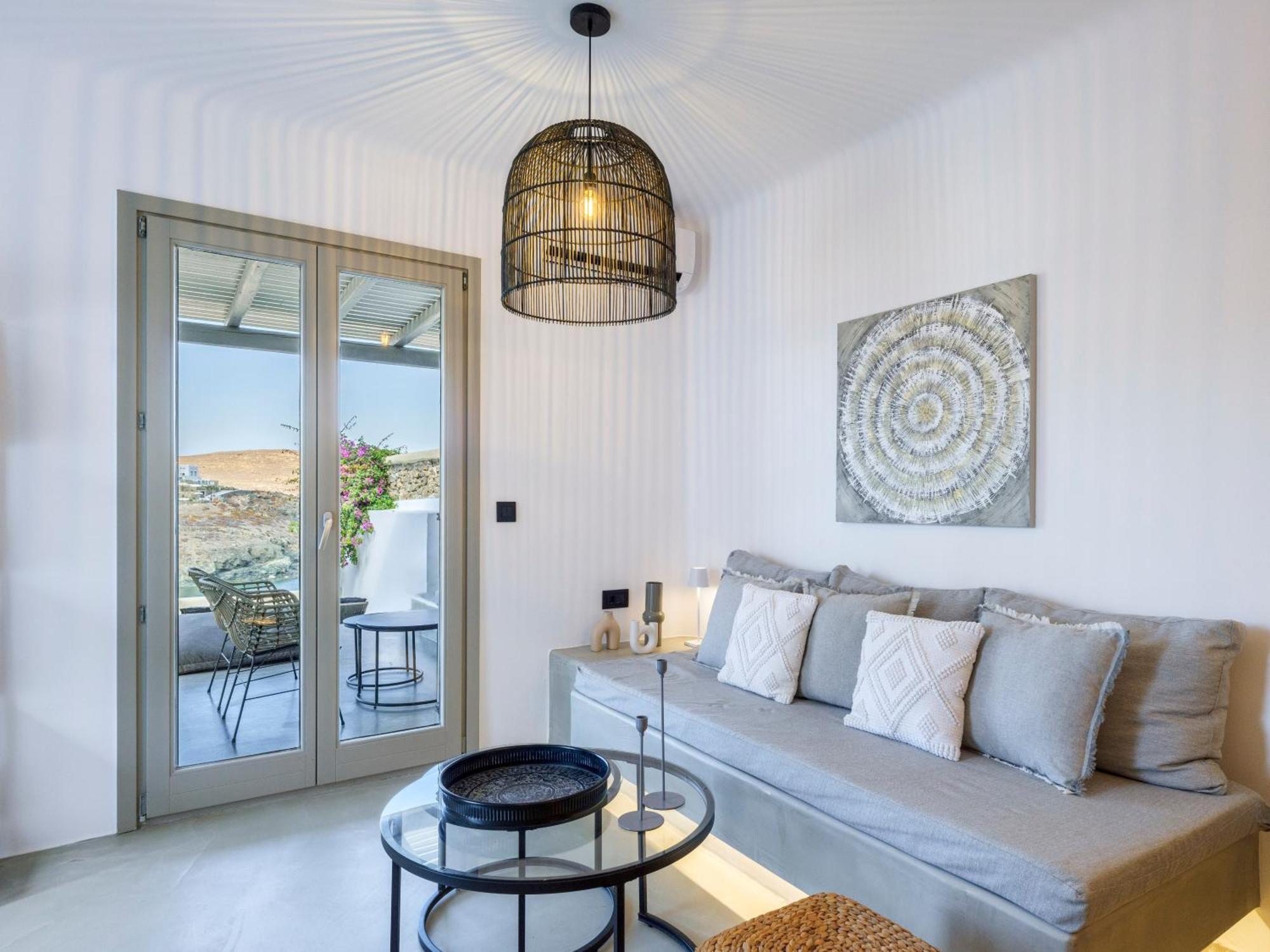 Mykonos Residence Villas & Suites Merchia Beach Exterior photo