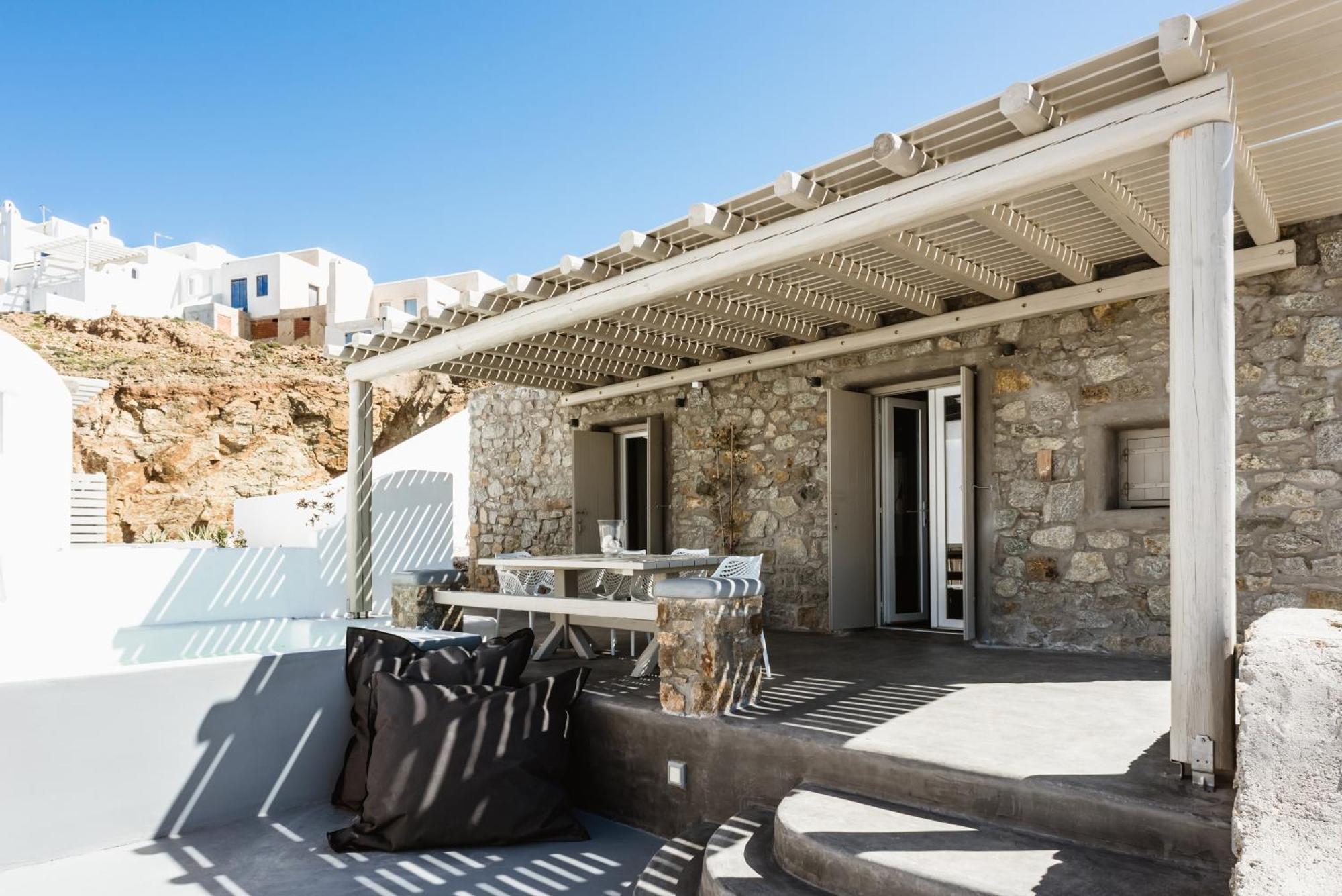 Mykonos Residence Villas & Suites Merchia Beach Exterior photo
