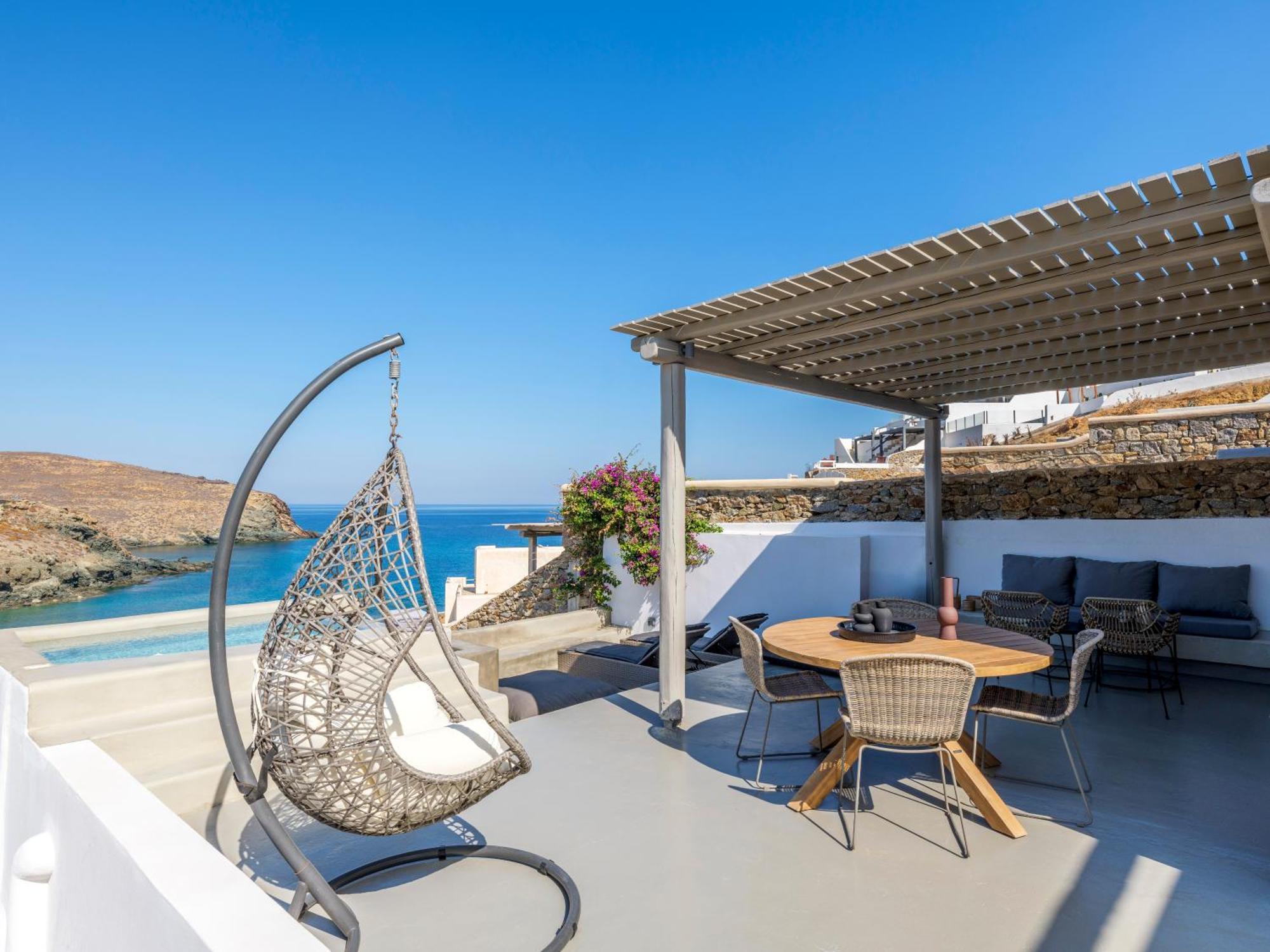 Mykonos Residence Villas & Suites Merchia Beach Exterior photo