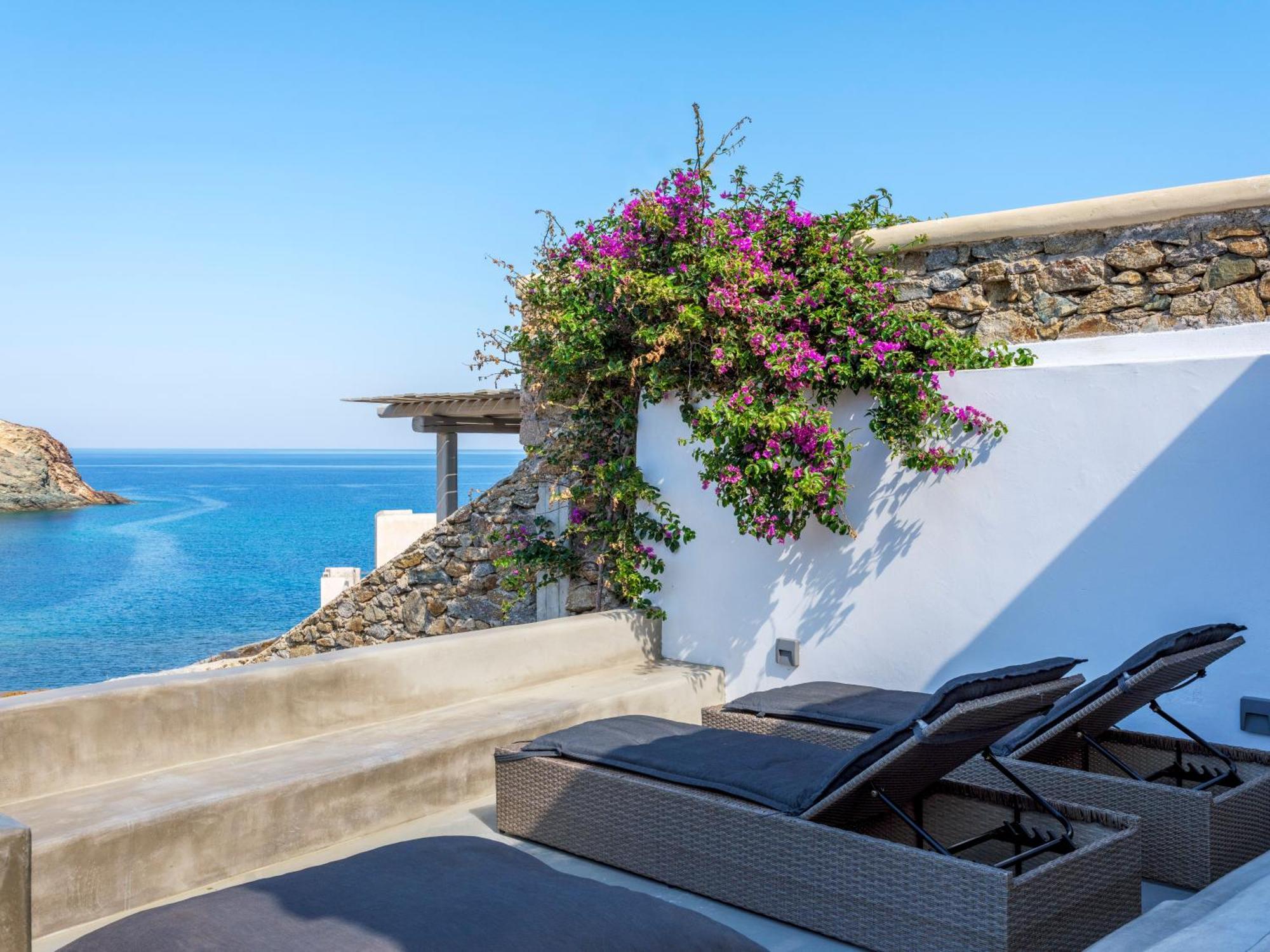 Mykonos Residence Villas & Suites Merchia Beach Exterior photo