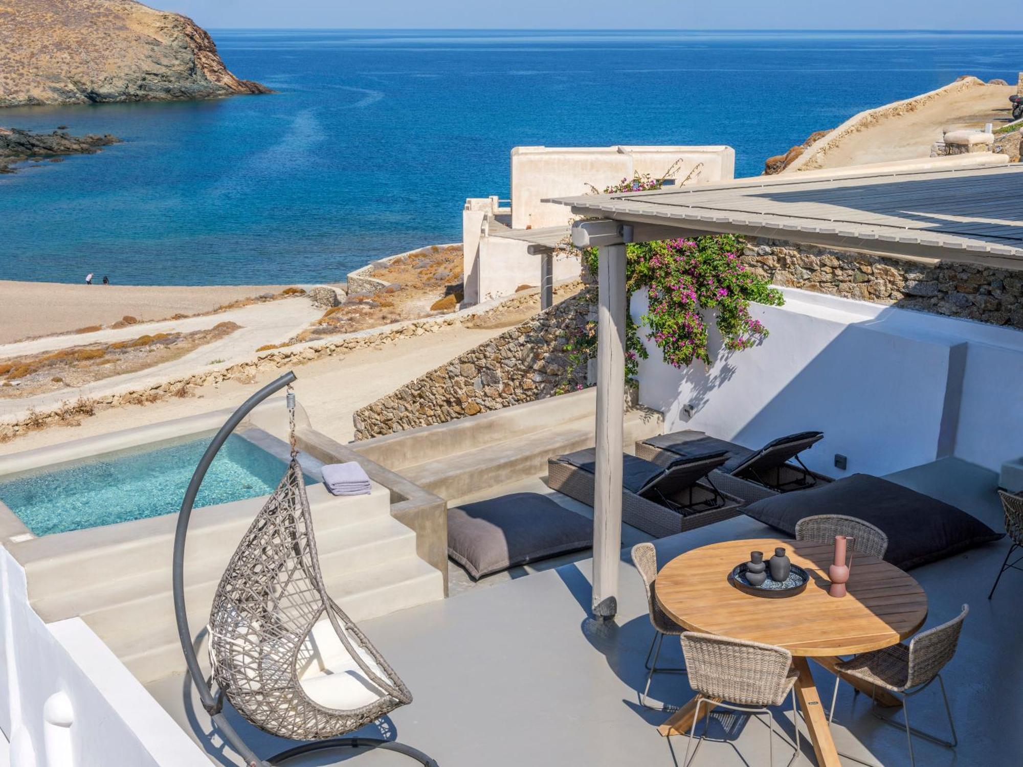 Mykonos Residence Villas & Suites Merchia Beach Exterior photo