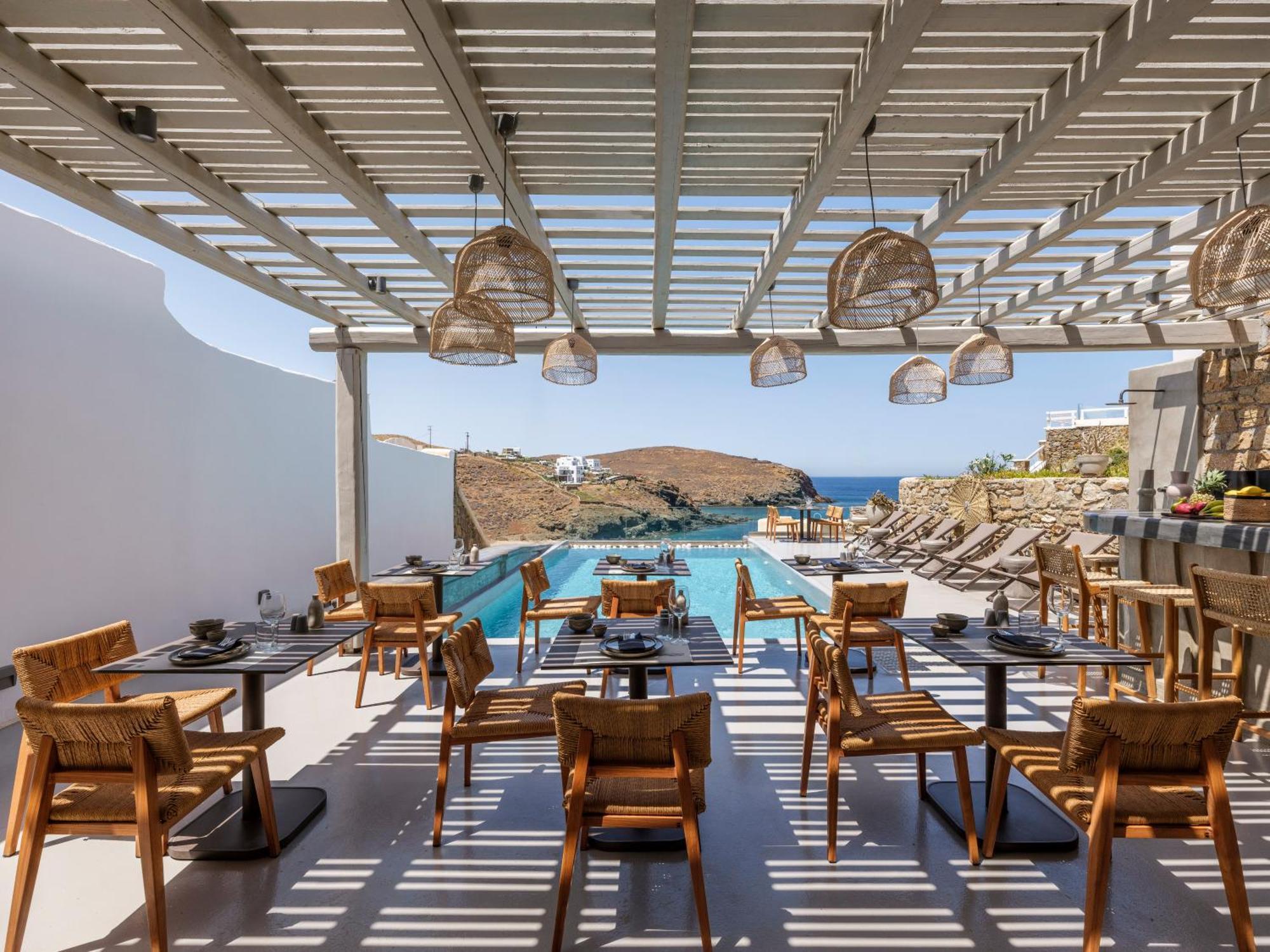 Mykonos Residence Villas & Suites Merchia Beach Exterior photo