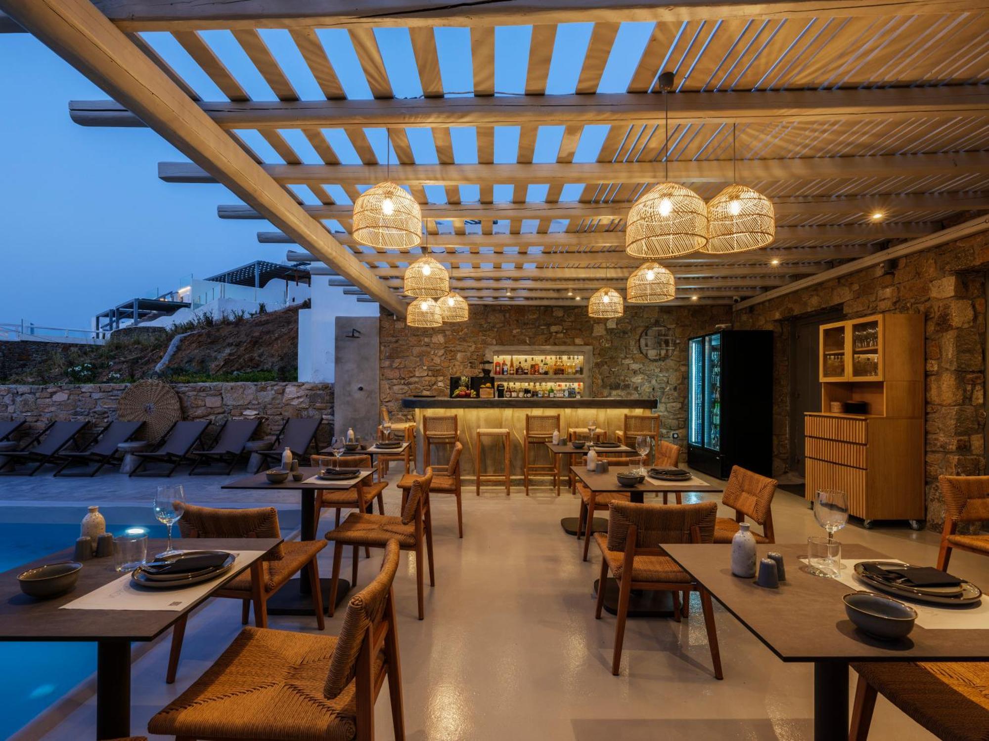 Mykonos Residence Villas & Suites Merchia Beach Exterior photo