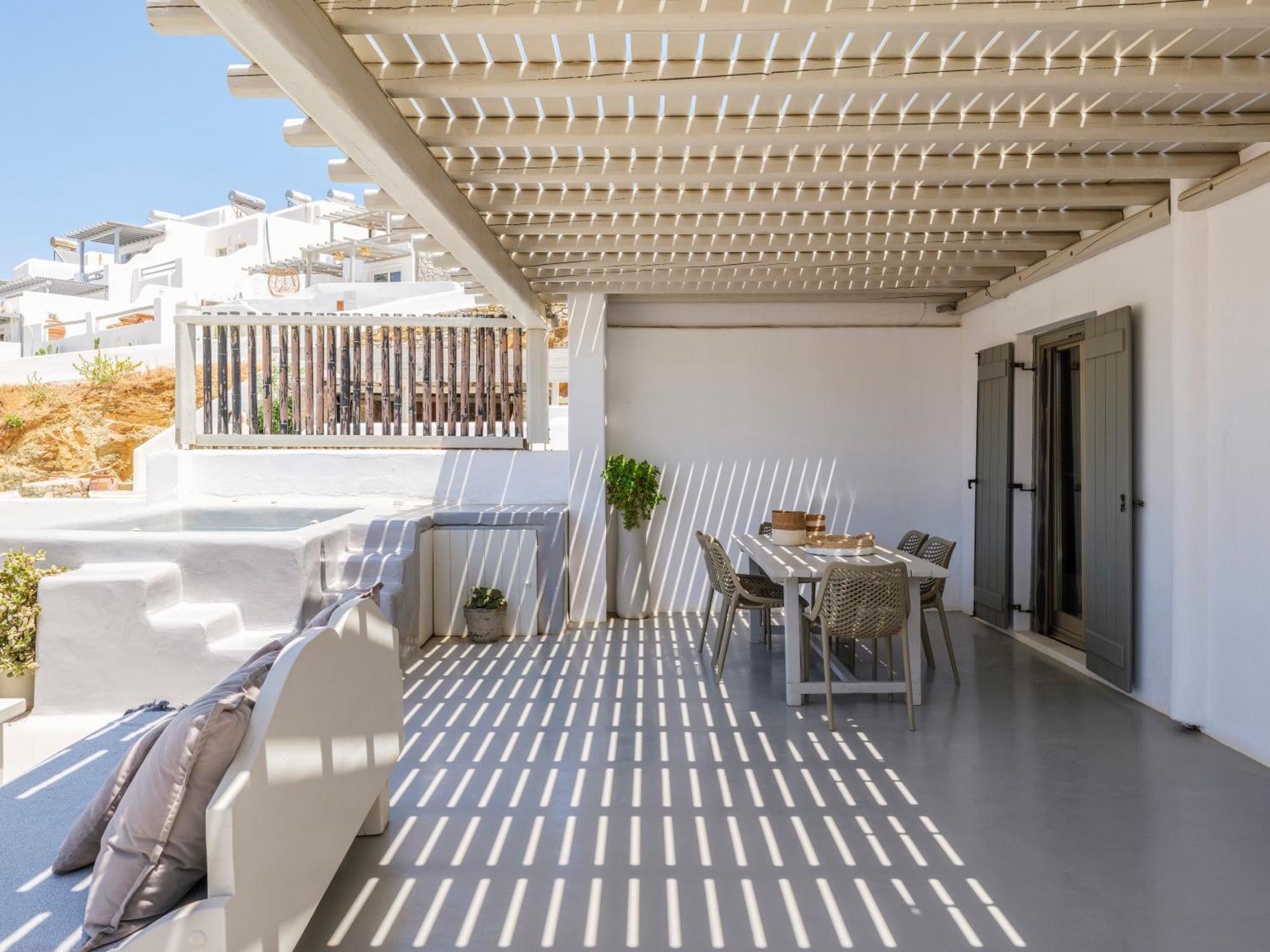 Mykonos Residence Villas & Suites Merchia Beach Exterior photo