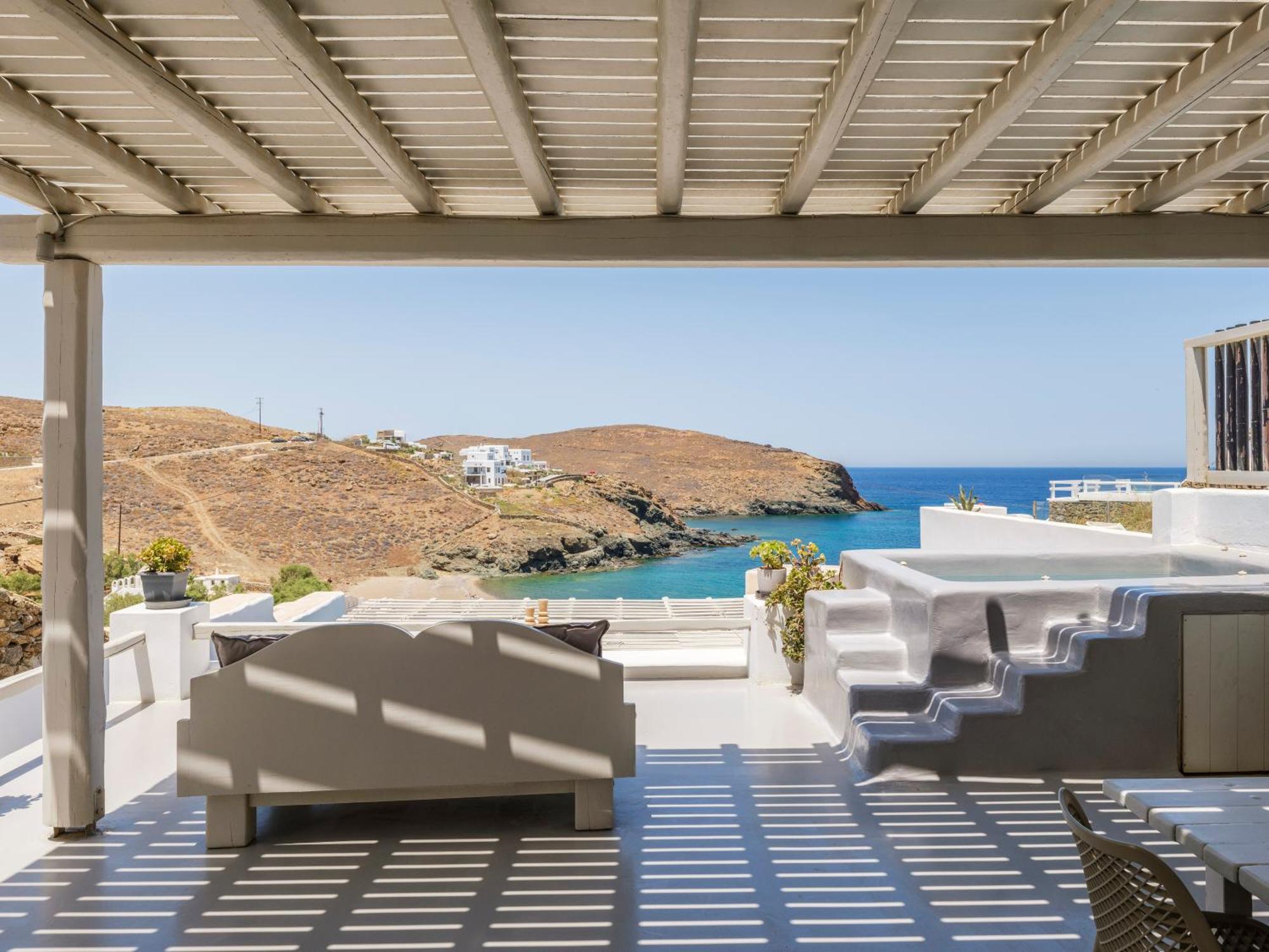 Mykonos Residence Villas & Suites Merchia Beach Exterior photo
